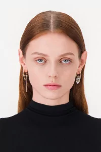 Nick Brass Earrings Gold Palladium – Justine Clenquet | Centre Commercial